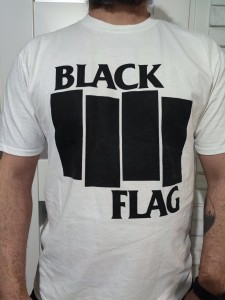 Black Flag pasy duże biała