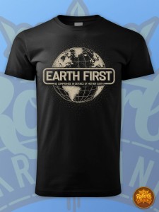 Earth First Planeta  czarna