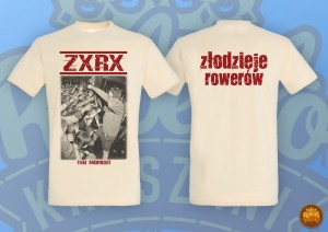 Złodzieje Rowerów -Ten moment- biała- męska - czerwony